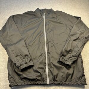 Adidas Climastorm Men's Golf Windbreaker Rain Jacket Size Large Black Zip Up
